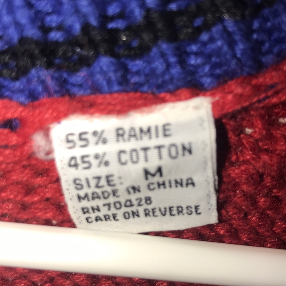 Vintage 80s Sharon Young Ramie Cheerleader/Futbol Vest - Picture 4 of 8
